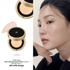 [FULL SET] Phấn Nước Ohui Ultimate Cover Cushion Moisture SPF50+/PA+++ (Màu 01 Milk Beige)