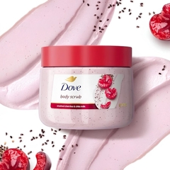 [Bản Mỹ] Tẩy Tế Bào Chết Dove Crushed Cherries & Chia Milk Body Scrub 425g  – Làm Sạch Da Dịu Nhẹ, Dưỡng Ẩm & Hương Anh Đào Hạt Chia Ngọt Ngào