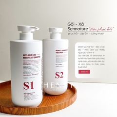 [Tặng Sữa Rửa Mặt Cao Cấp] Combo Gội + Xả Sena Nature 1000ml x 2 Giúp Phục Hồi Tóc Hư Tổn