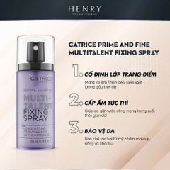 [Hàng công ty] Xịt Khóa Nền Catrice Prime And Fine Multi-Talent Fixing Spray 50ml