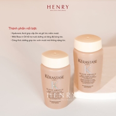 Set Gội Xả Kérastase Gloss Absolu 30ml x 2 Phục Hồi & Giữ Màu Tóc Nhuộm