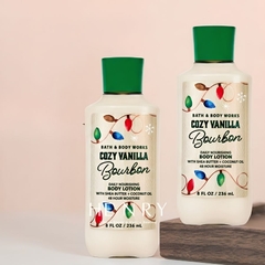 Sữa Dưỡng Thể Hương Nước Hoa Bath & Body Works Cozy Vanilla Bourbon 236ml Hương Vanilla Ngọt Ngào, Ấm Áp & Sang Trọng