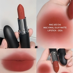 Son Lì MAC Ximal Silky Matte Lipstick #602 Chilli 3.5g – Đỏ Chili Cá Tính, Lâu Trôi