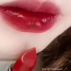 Son MAC Ximal Sleek Satin Lipstick 827 Dubonnet 3.5g - Màu Đỏ Mận Quyến Rũ, Sang Trọng