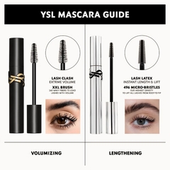 [Mini 2ml] Mascara YSL Lash Latex #01 Sculpted Black Định Hình, Dài Và Cong Mi Đột Phá