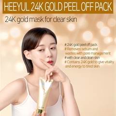 Mặt Nạ Lột LEBELAGE Heeyul 24K Gold Peel Off Pack 150ml – Hỗ Trợ Làm Sạch Lỗ Chân Lông, Cho Da Mịn Màng Và Rạng Rỡ