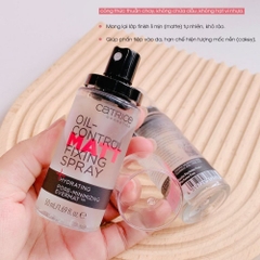 [Hàng công ty] Xịt Khóa Kiềm Dầu Nền Catrice Oil-Control Matt Fixing Spray 16h