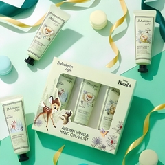 Set Kem Dưỡng Tay JM Solution Life Autumn Vanilla Disney (3x50ml) – Set Bambi Xanh, Hương Gỗ Ấm Áp