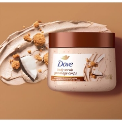[Bản Mỹ] Tẩy Tế Bào Chết Dove Brown Sugar & Coconut Body Scrub 425g – Làm Mịn Da, Dưỡng Ẩm & Hương Dừa Thơm Ngọt