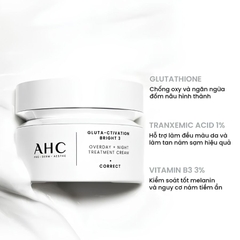 Kem Dưỡng AHC Pro Shot Gluta Ctivation Bright 3 50ml – Dưỡng Sáng Da, Mờ Thâm Nám, Cấp Ẩm & Hỗ Trợ Chống Lão Hóa