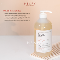 [Hàng Công Ty] Sữa Tắm JMELLA In France 1000ml – Làm Sạch Dịu Nhẹ, Dưỡng Ẩm Và Lưu Hương Nước Hoa Pháp