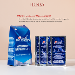 [CHÍNH HÃNG + GÓI LẺ] Miếng Dán Trắng Răng Crest 3D Whitestrips Professional Transformation & Monthly Brightener – Trắng Sáng Chuẩn Nha Khoa Tại Nhà