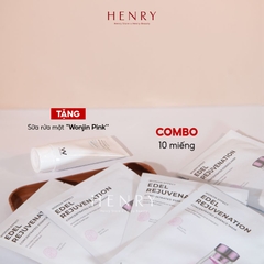 Set Mặt Nạ Wonjin Effect Power Rejuvenation Màu Hồng Cấp Ẩm, Trẻ Hóa Da 10 Miếng + Tặng Sữa Rửa Mặt Wonjin 80ml