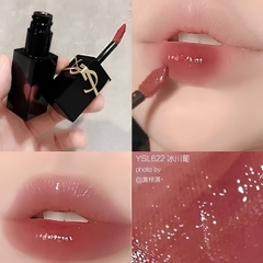 Son YSL The Inks Vinyl Cream #622 Plum Liberation – Son Kem Bóng Màu Hồng Mận Sang Trọng