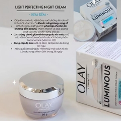 Kem Dưỡng Đêm Olay Luminous Light Perfecting Night Cream 50g – Dưỡng Sáng, Cấp Ẩm & Hỗ Trợ Làm Đều Màu Da