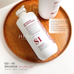 [Tặng Sữa Rửa Mặt Cao Cấp] Combo Gội + Xả Sena Nature 1000ml x 2 Giúp Phục Hồi Tóc Hư Tổn