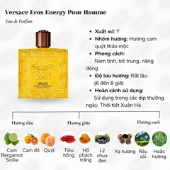 [Minisize] Nước Hoa Nam Versace Eros Energy EDP 5ml – Hương Cam Chanh Địa Trung Hải Tươi Mát, Nam Tính Và Tràn Đầy Năng Lượng
