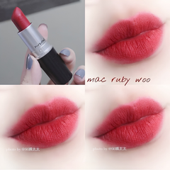 Son MAC Retro Matte Lipstick #707 Ruby Woo 3g – Đỏ Cổ Điển, Chất Son Lì Biểu Tượng
