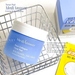 Toner Pad Se Khít Lỗ Chân Lông MediAnswer Pore Collagen Clear Pada (Hộp 80 Miếng + Tặng 1 Gói)