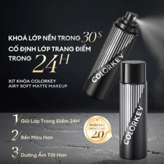 Xịt Khóa Makeup Colorkey Airy Soft Matte 100ml