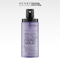 [Hàng công ty] Xịt Khóa Nền Catrice Prime And Fine Multi-Talent Fixing Spray 50ml