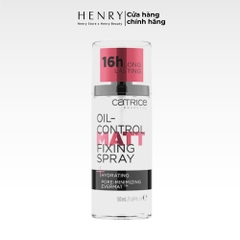[Hàng công ty] Xịt Khóa Kiềm Dầu Nền Catrice Oil-Control Matt Fixing Spray 16h