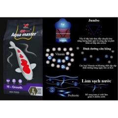 Thức Ăn Cá KOI AQUAMASTER - Thức Ăn Cao Cấp cho Cá Koi | Color Enhacer - Growth - Hi Growth - Staple (Bao 5kg)