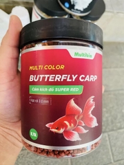 Cám kích đỏ Multi Color Super Red (Hạt nổi 3li - Hủ 300gr) - Thức Ăn Chuyên kích màu đỏ cho cá Phi tần, chép sư tử,Ranchu, Goldfish...