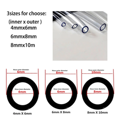 1 mét Dây Ống Nước, Dây Oxy Cho các loại máy oxy, máy bơm Sobo, Atman, Periha, LifeTech, Sunsun....