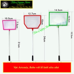 Vợt Artemia Kiểu Dáng Chữ Nhật, Lưới Siêu Mịn Chuyên Dụng Vớt Cá, Artemia, Bobo
