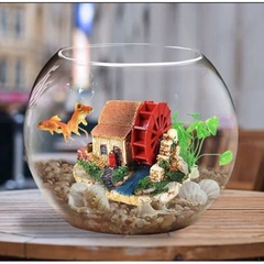 Hồ Cá Tròn Thủy Tình - Thích Hợp Để Bàn Làm Việc và Nơi Diện Tích nhỏ