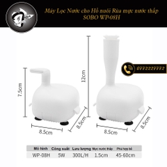 Bộ Lọc Nước cho Rùa đầu ra nước 2 chế độ SOBO WP-08H WP08 WP08H