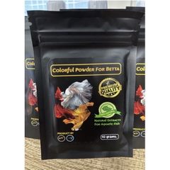 Bột lá bàng - Colorful Powder For Betta - Chuyên Dưỡng Cá Betta và Cá Cảnh khác - Tiện Lợi và Dễ Dùng