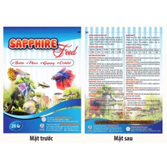 Cám Sapphire Feed - Thức Ăn Chuyên Dụng Cho Cá Cảnh Nhỏ (Guppy, Betta, Neon, Bình Tích....)