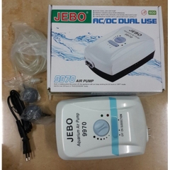 Máy Sủi Oxy Tích Điện JEBO 9950 và JEBO 9970 Chuyên Dụng Cho Hồ Cá Cảnh