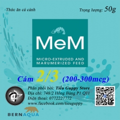 Cám Mem - thức ăn cá cảnh cao cấp đến từ Bỉ - kích thước 2/3 và 3/5