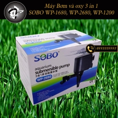 Máy Bơm Chìm và Oxy 3 trong 1 SOBO WP-1200, WP-1680, WP-2680