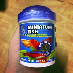 Thức Ăn Cho Cá Cảnh Nhỏ Miniature Fish Pro's Choice - Dạng Hạt Nổi - Giúp Cá Phát Triển và Lên Màu