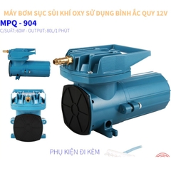 Máy Sủi Khí Oxy Sử Dụng Bình Ắc Quy Resun MPQ 902 (18w) 903 (35w) 904 (60w) 905 (100w) 906 (120w) 907 (130w)