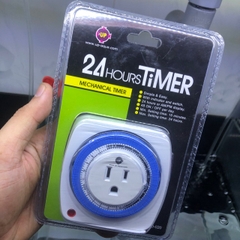 Bộ cắm điện hẹn giờ cơ chuyên dụng cho hồ cá cảnh 24H Timer - thuỷ canh