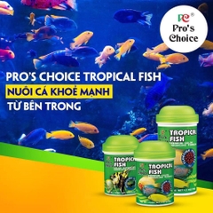 Thức Ăn Cá Ông Tiên, Cá Thần Tiên TROPICAL FISH Pro Choice - dạng Vẩy Lá, Cá dễ ăn, dễ hấp thu