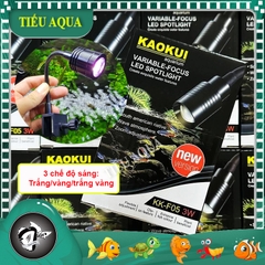 Đèn Rọi Led Kaokui KK-F05 3W Cho Bể Cá Mini – 3 Chế Độ Màu & Chỉnh Tiêu Cự – Đèn Trang Trí Hồ Cá Tiết Kiệm Điện