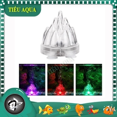 Mô hình Núi Lửa Sủi Khí có Đèn - Sản phẩm trang trí hồ cá thêm sinh động