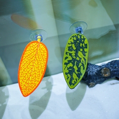 Lá Nhựa Trang Trí Bể Cá Có Cốc Hút – Lá Nghỉ Ngơi, Ẩn Nấp, Làm Tổ cho cá Betta và các loại cá khác