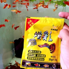 Thức ăn Cá Bảy Màu giá rẻ 20g - Cám Vàng Cá Bảy Màu