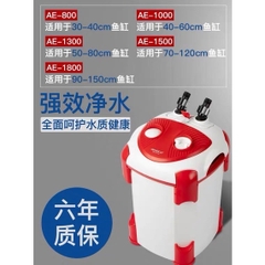 Lọc Thùng JENECA - Lọc Chuyên Dụng Cho Hồ Cá Thủy Sinh - AE800, AE1000, AE1300, AE1500, AE1800