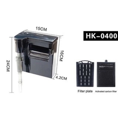 Lọc Thác ATMAN HK0100 HK0300 HK0400 HK0600 - Lọc Treo Hồ Cá Đa Năng, Kiểu Dáng Đẹp, Có Hút Mặt