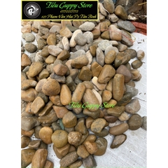 1 Kg Đá Cuội Thiên Nhiên - Trang Trí, Làm Nền Hồ, Bonsai, Hòn Non Bộ, Tiểu Cảnh....