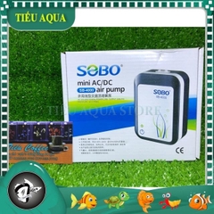 Máy sủi Oxy hồ cá tích điện, dùng pin sạc SB-4000 (tặng kèm 2 bộ dây + sủi)| Tiếu Guppy