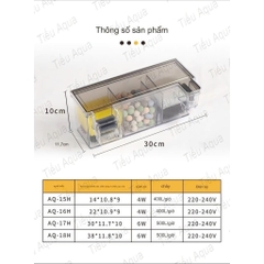 Lọc Tràn Thế Hệ Mới của Sobo - Tích Hợp Máy Bơm và Tặng Kèm theo Nhiều Vật Liệu Lọc AQ16H, AQ17H, AQ18H, AQ19H